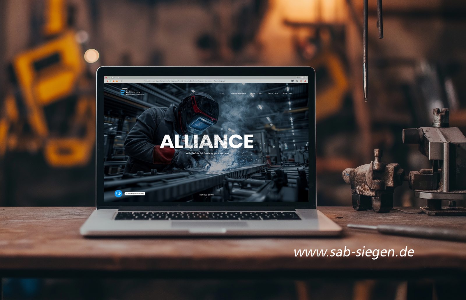 Webdesign-Referenz: SAB – Siegener Apparate- und Behälterbau